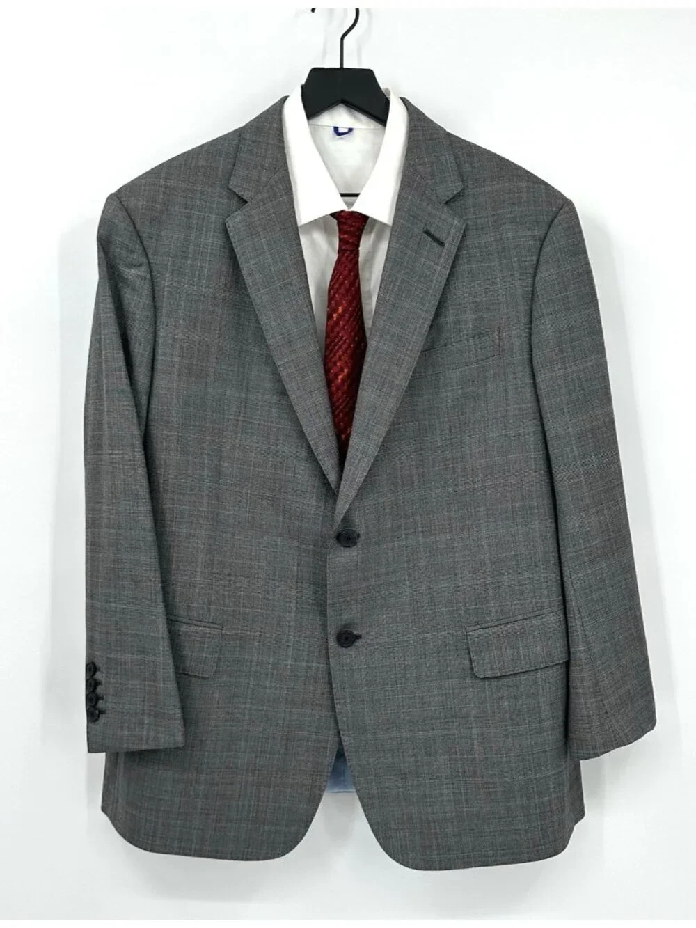 HOLLAND & SHERRY super 120s wool sport coat jacket 40R glen plaid quiet luxury